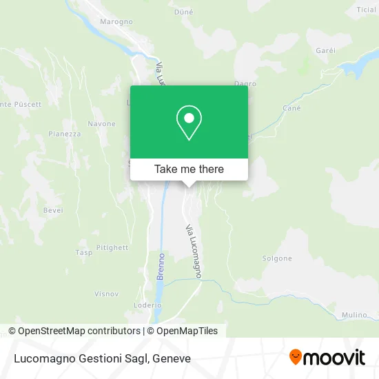 Lucomagno Gestioni Sagl map