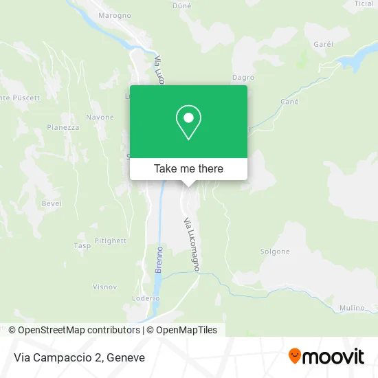 Via Campaccio 2 map