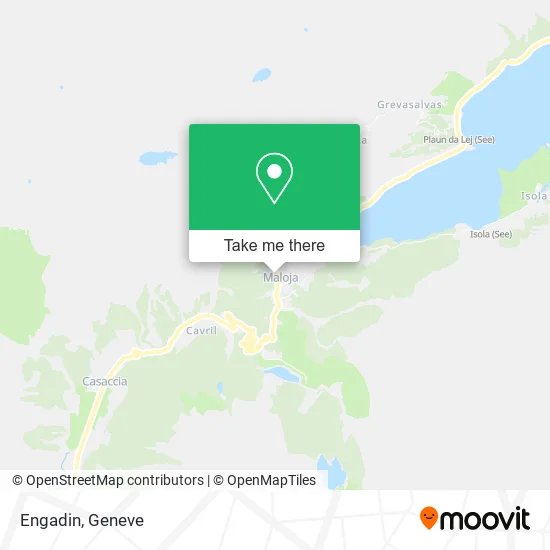 Engadin map