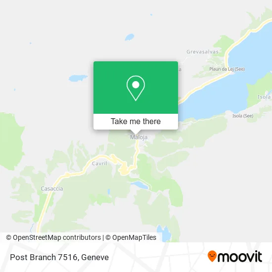 Post Branch 7516 map