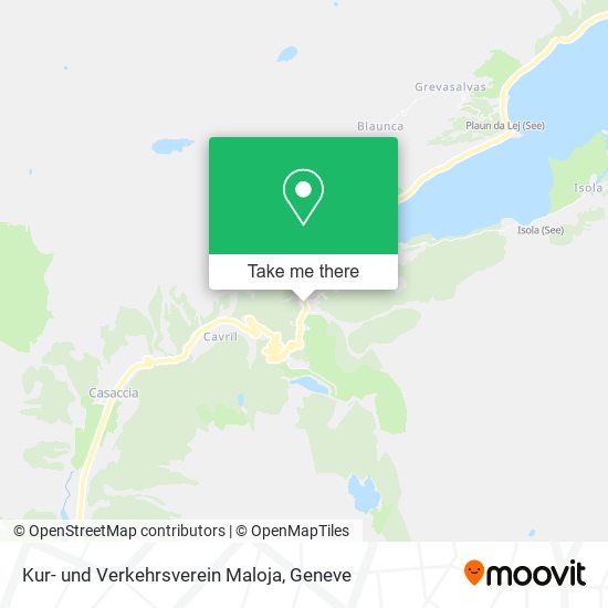 Kur- und Verkehrsverein Maloja map
