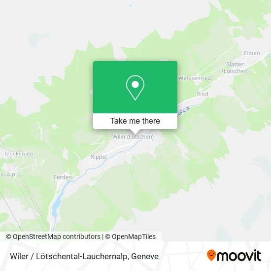 Wiler / Lötschental-Lauchernalp map