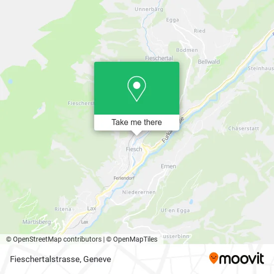 Fieschertalstrasse map