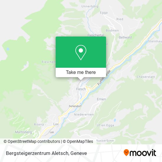 Bergsteigerzentrum Aletsch map