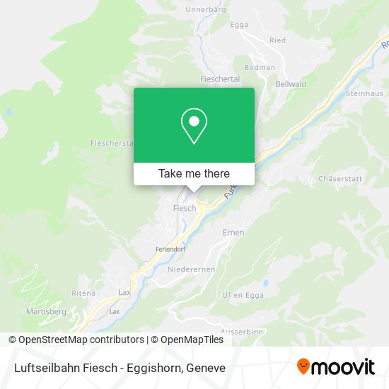 Luftseilbahn Fiesch - Eggishorn map