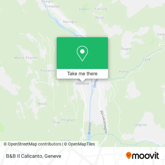 B&B Il Calicanto map