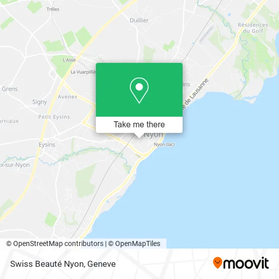 Swiss Beauté Nyon map