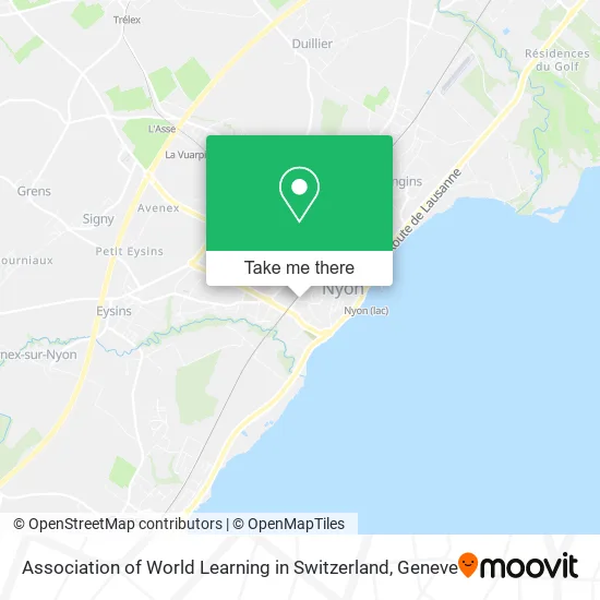 Association of World Learning in Switzerland map