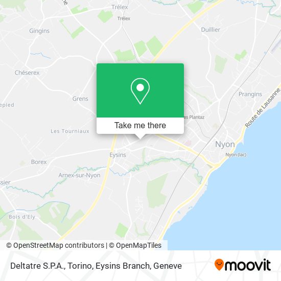 Deltatre S.P.A., Torino, Eysins Branch map