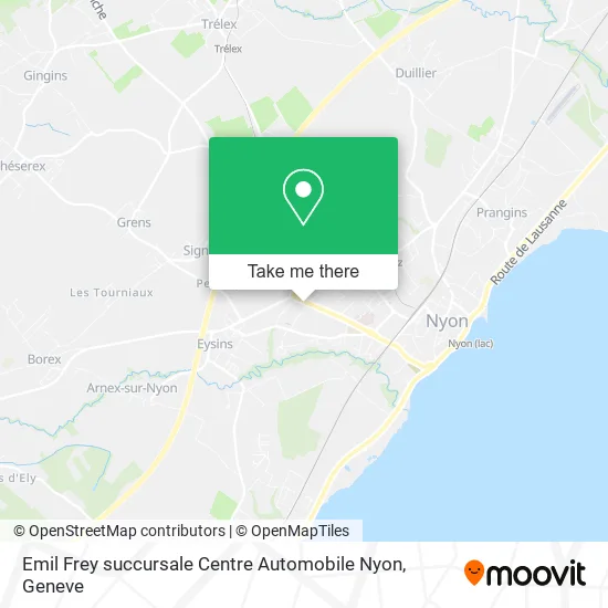 Emil Frey succursale Centre Automobile Nyon map