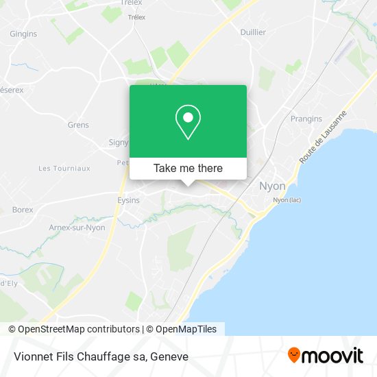 Vionnet Fils Chauffage sa map