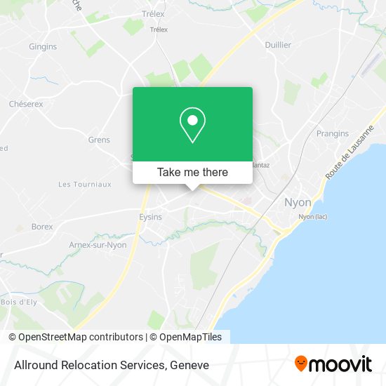 Allround Relocation Services map