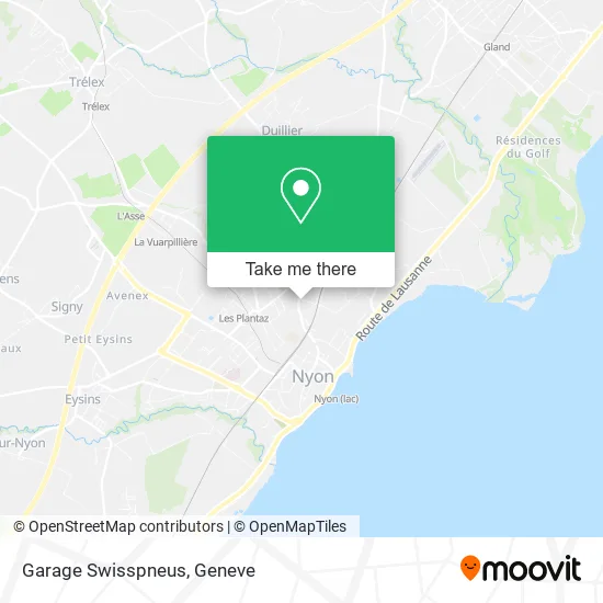 Garage Swisspneus map