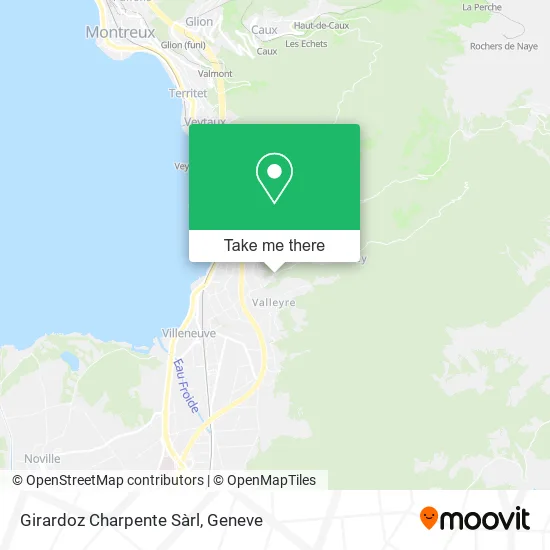 Girardoz Charpente Sàrl map