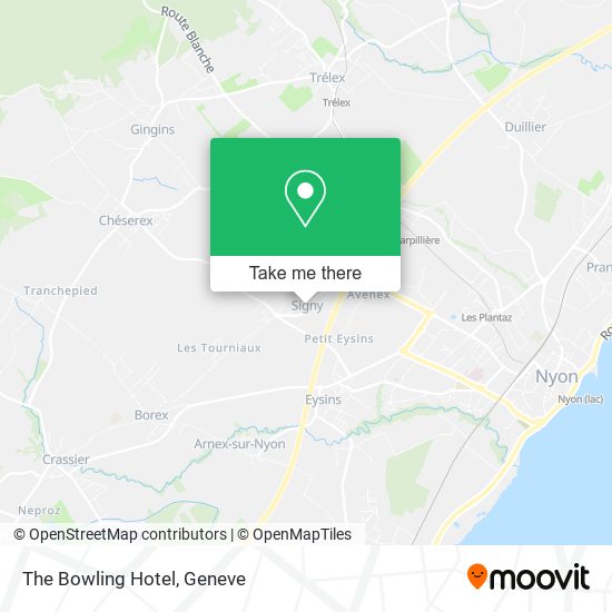 The Bowling Hotel map