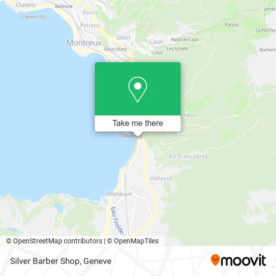 Silver Barber Shop map