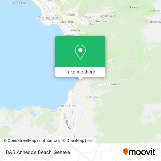 B&B Annedo's Beach map