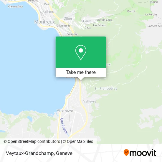 Veytaux-Grandchamp map