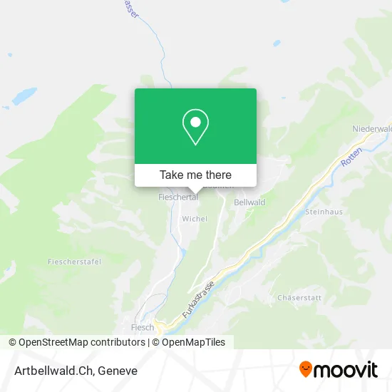 Artbellwald.Ch map