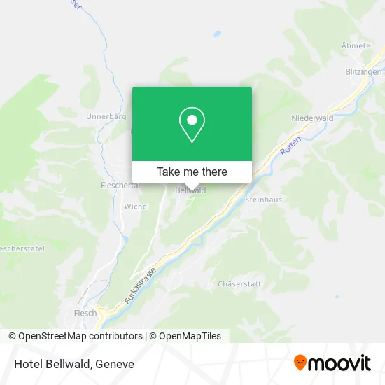 Hotel Bellwald map