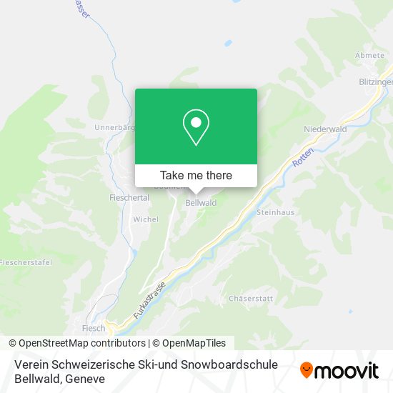 Verein Schweizerische Ski-und Snowboardschule Bellwald map