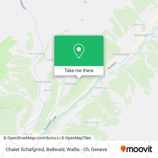 Chalet Schafgrind, Bellwald, Wallis - Ch map