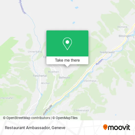 Restaurant Ambassador map
