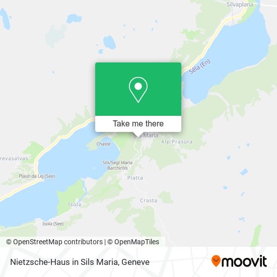 Nietzsche-Haus in Sils Maria map