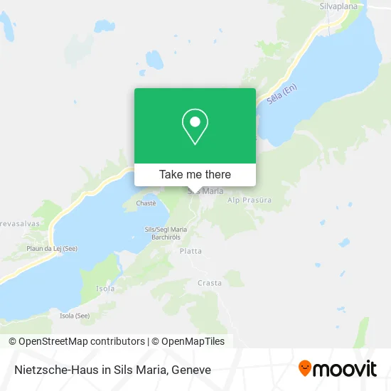 Nietzsche-Haus in Sils Maria map