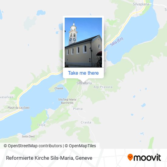 Reformierte Kirche Sils-Maria map