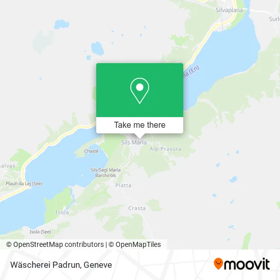 Wäscherei Padrun map