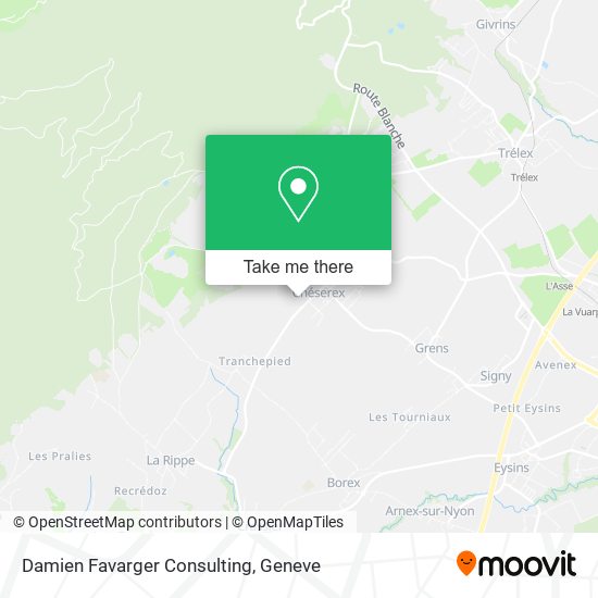 Damien Favarger Consulting map