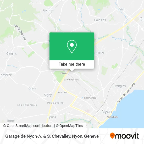 Garage de Nyon-A. & S. Chevalley, Nyon map