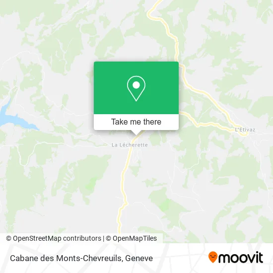 Cabane des Monts-Chevreuils map