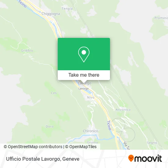 Ufficio Postale Lavorgo map