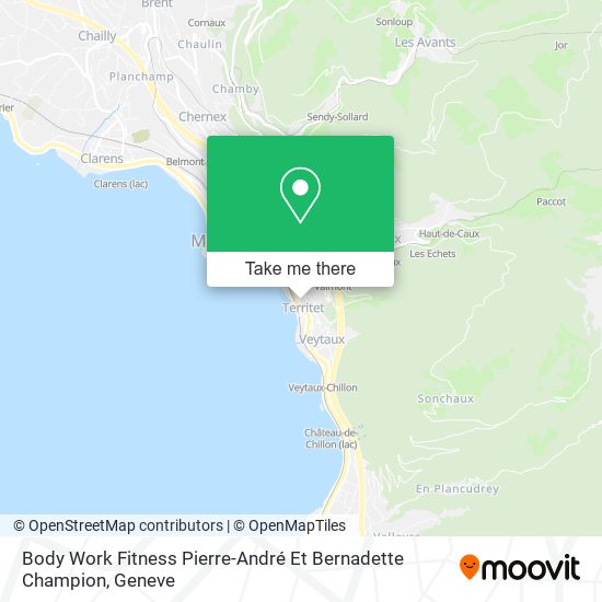 Body Work Fitness Pierre-André Et Bernadette Champion map