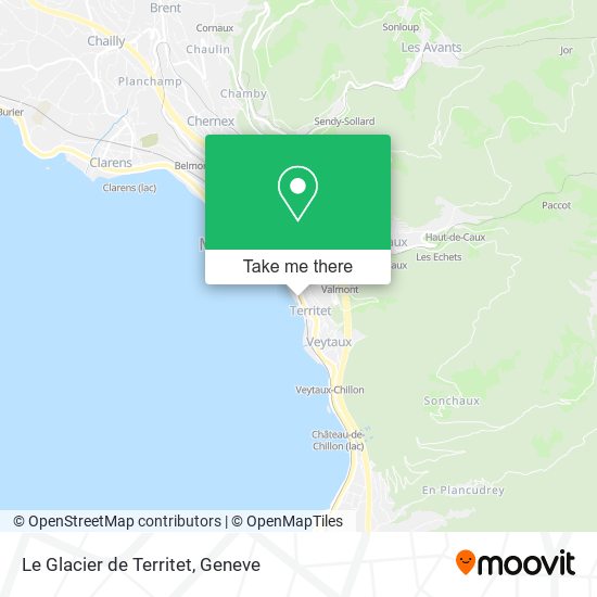 Le Glacier de Territet map
