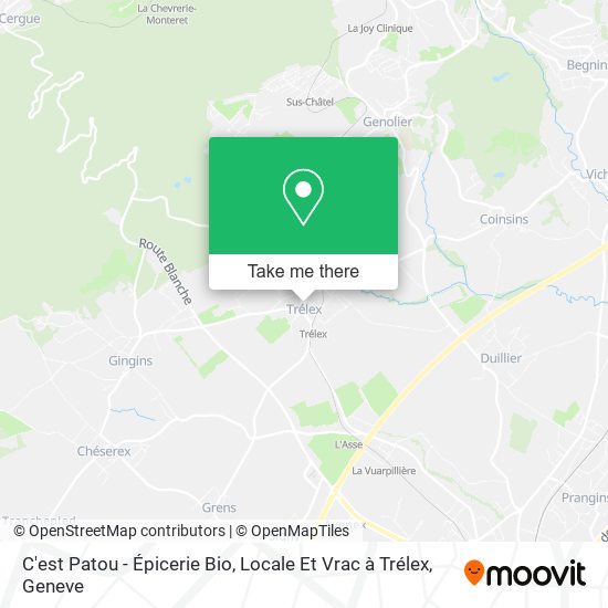 C'est Patou - Épicerie Bio, Locale Et Vrac à Trélex Karte
