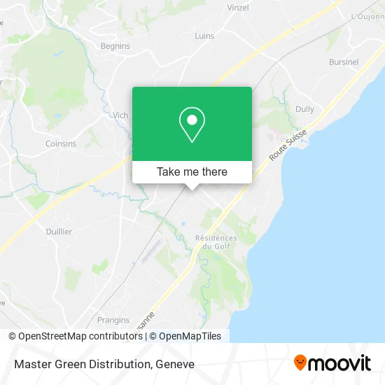 Master Green Distribution map