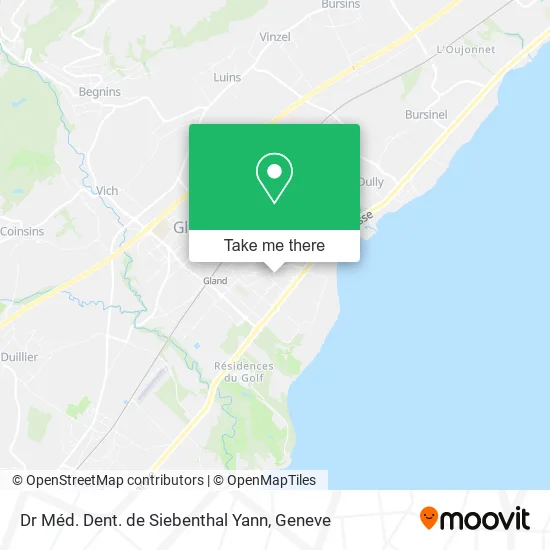 Dr Méd. Dent. de Siebenthal Yann map