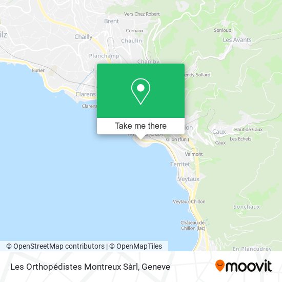 Les Orthopédistes Montreux Sàrl map