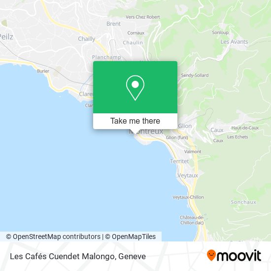 Les Cafés Cuendet Malongo map