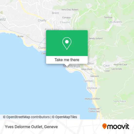 Yves Delorme Outlet map