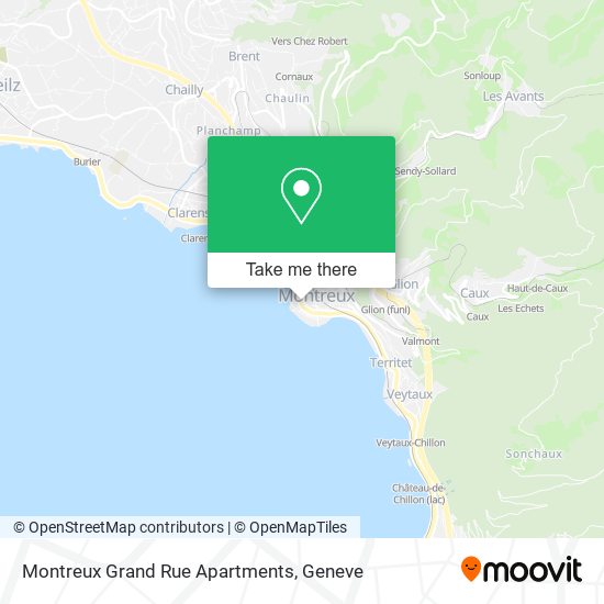 Montreux Grand Rue Apartments map