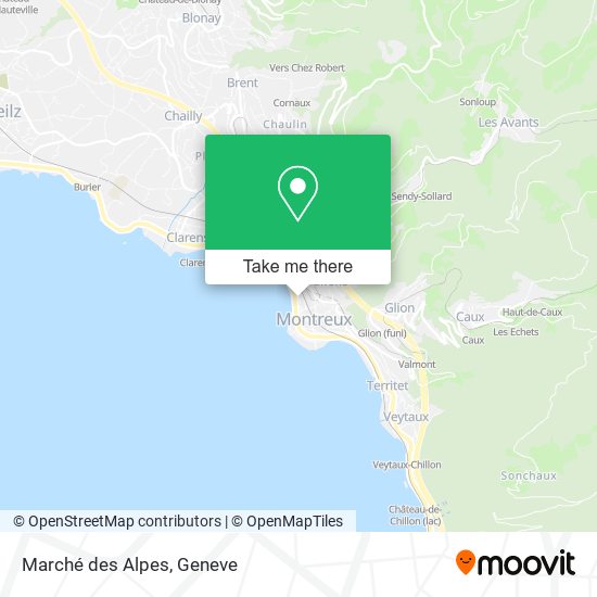 Marché des Alpes map