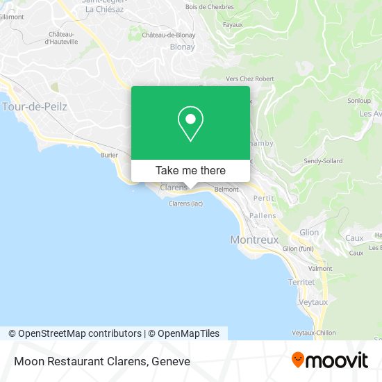 Moon Restaurant Clarens map