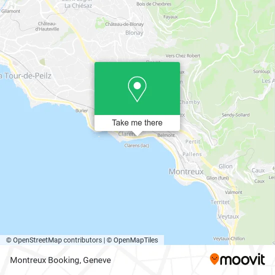 Montreux Booking map
