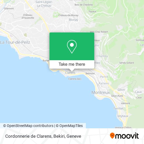 Cordonnerie de Clarens, Bekiri map