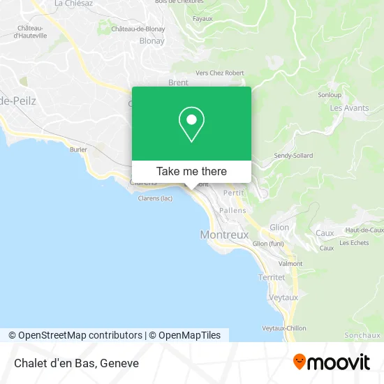 Chalet d'en Bas map