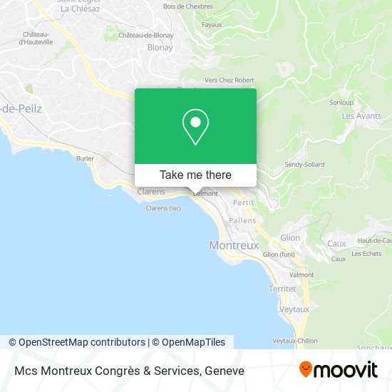 Mcs Montreux Congrès & Services map
